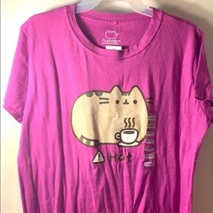 Pusheen t shirt hot very cute juniors xl NWT